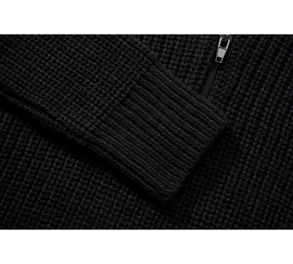 Kids Marine Pullover Troyer schwarz