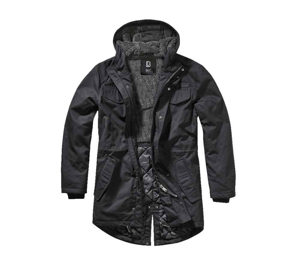 Marsh Lake Teddyparka schwarz