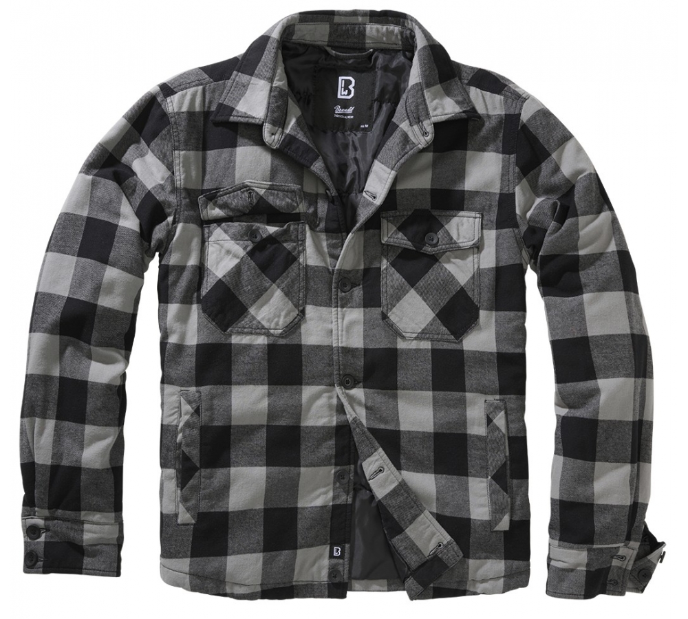 Lumber Jacket schwarz/anthrazit