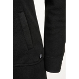 Women Square Fleece Jacket schwarz