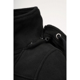 Women Square Fleece Jacket schwarz