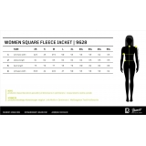 Women Square Fleece Jacket schwarz