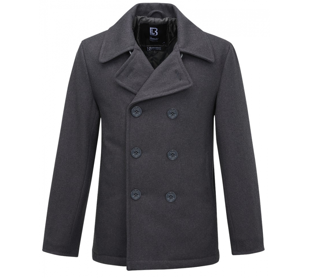 Chaqueta Pea Coat antracita