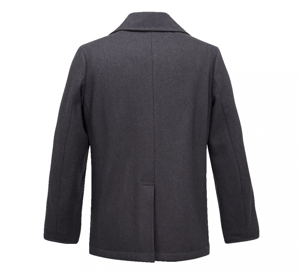 Chaqueta Pea Coat antracita
