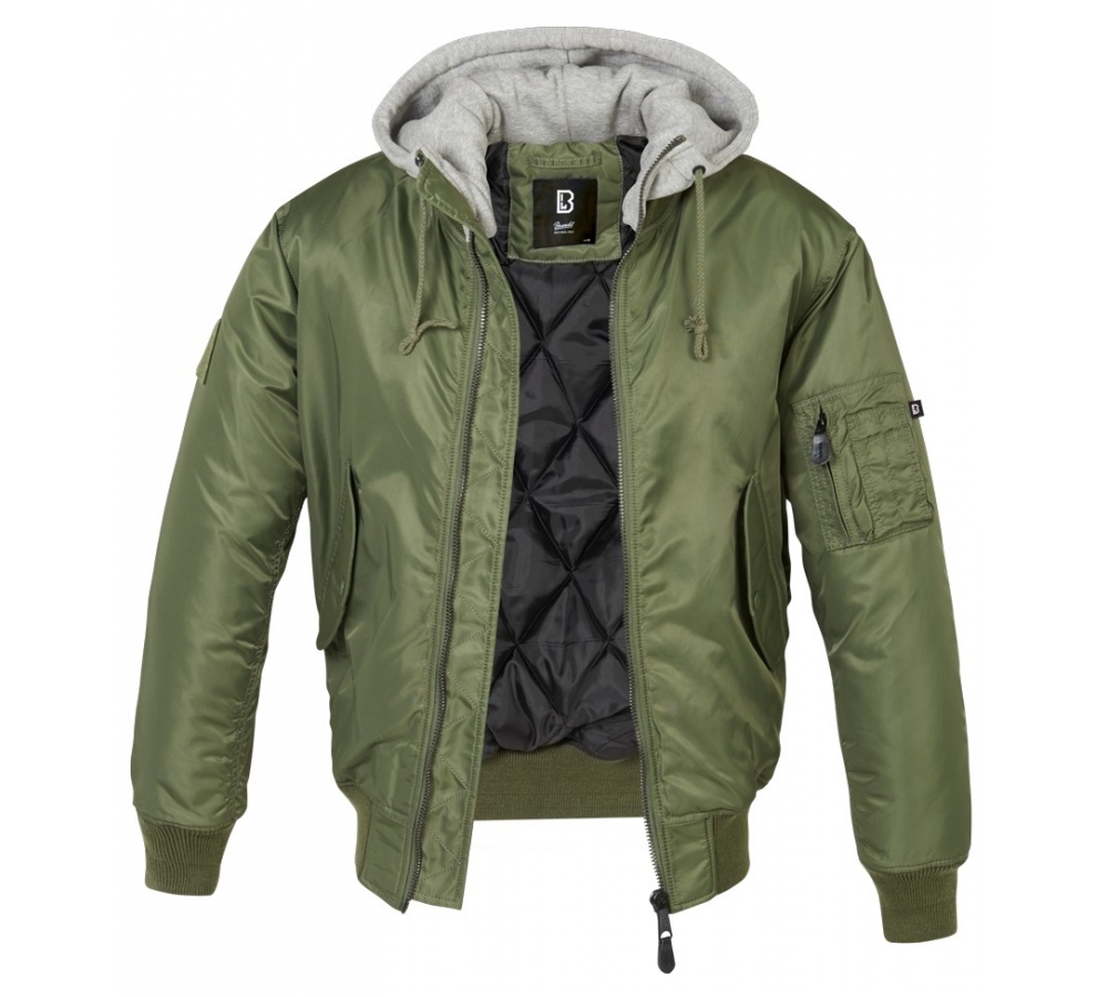 Chaqueta MA1 con Capucha de Sudadera