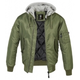 Chaqueta MA1 con Capucha de Sudadera