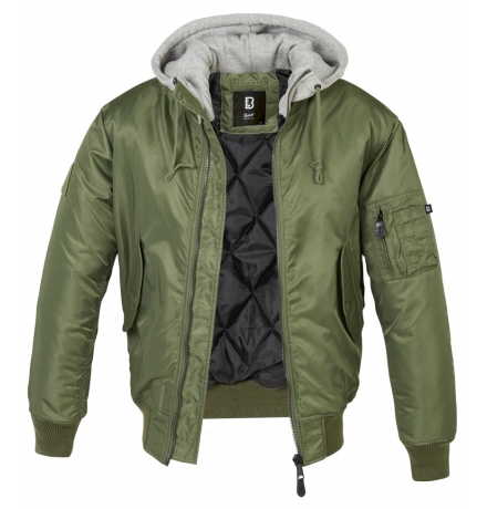 Chaqueta MA1 con Capucha de Sudadera