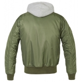 Chaqueta MA1 con Capucha de Sudadera
