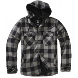 Lumber Jacket Hooded schwarz/anthrazit