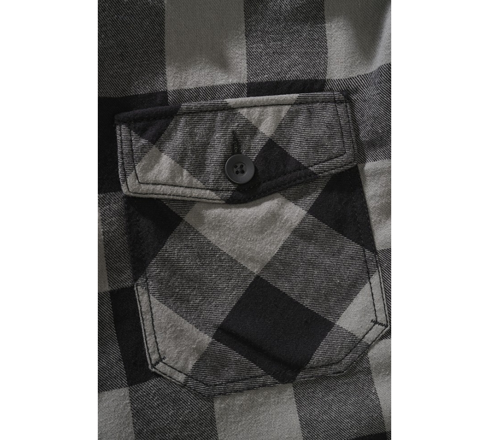 Lumber Jacket Hooded schwarz/anthrazit