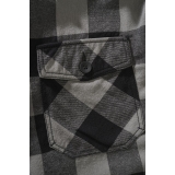 Lumber Jacket Hooded schwarz/anthrazit