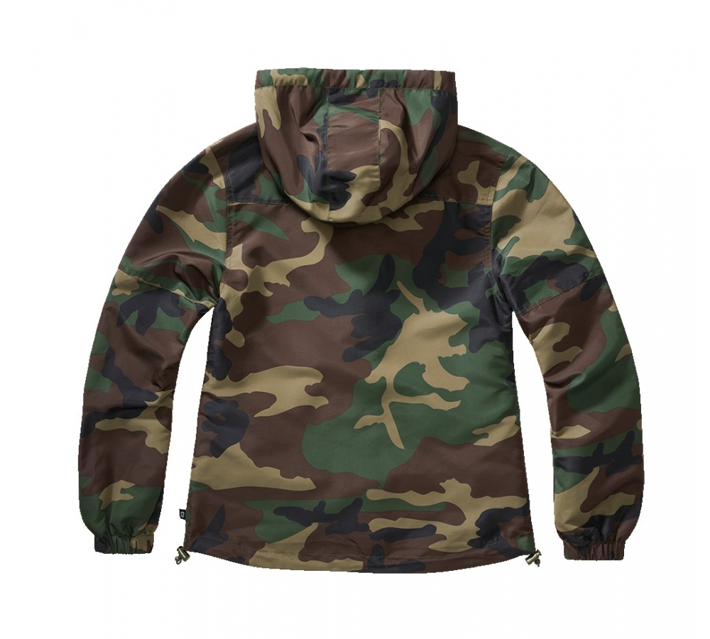 Women Summer Frontzip Windbreaker woodland