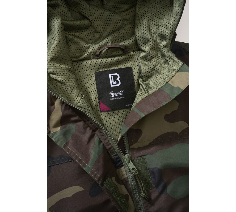 Women Summer Frontzip Windbreaker woodland