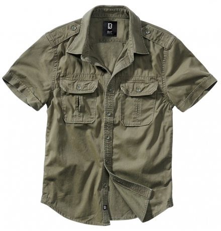 Vintage Shirt Short Sleeve olive