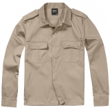US Shirt Long Sleeve beige