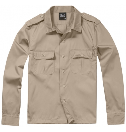 US Shirt Long Sleeve beige
