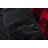Veste Teddyfleece rouge/noir