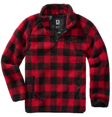 Teddyfleece Troyer red/black