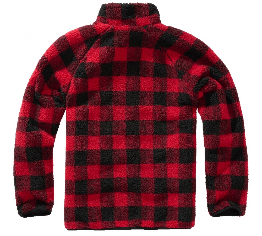 Teddyfleece Troyer red/black