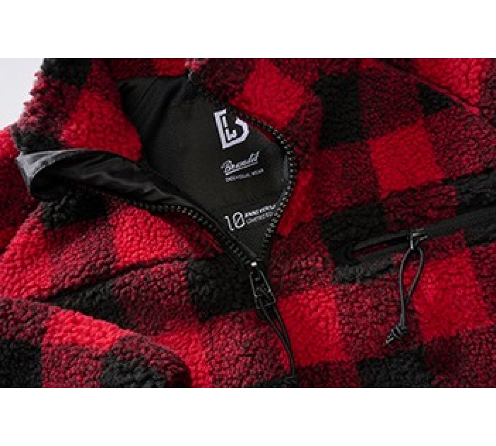 Teddyfleece Troyer red/black