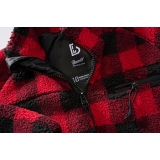Teddyfleece Troyer red/black