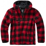 Pull Ouvrier Teddyfleece rouge/noir