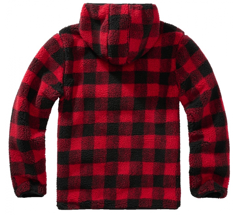 Pull Ouvrier Teddyfleece rouge/noir