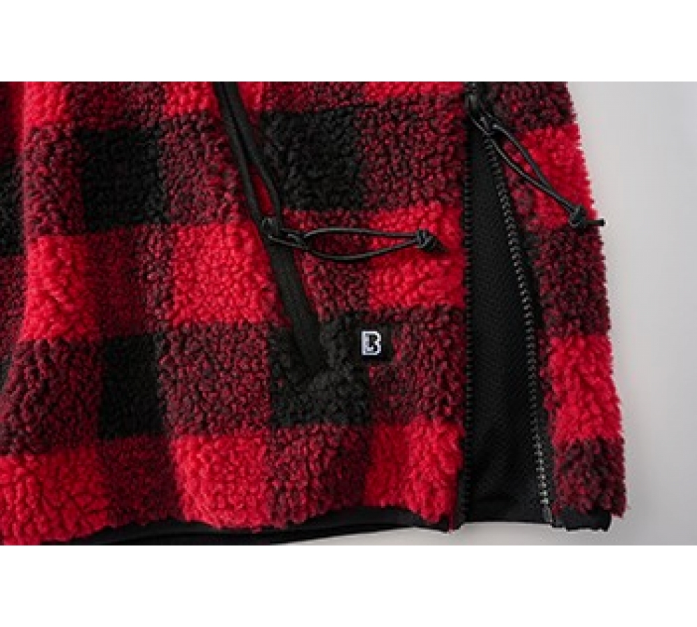 Pull Ouvrier Teddyfleece rouge/noir
