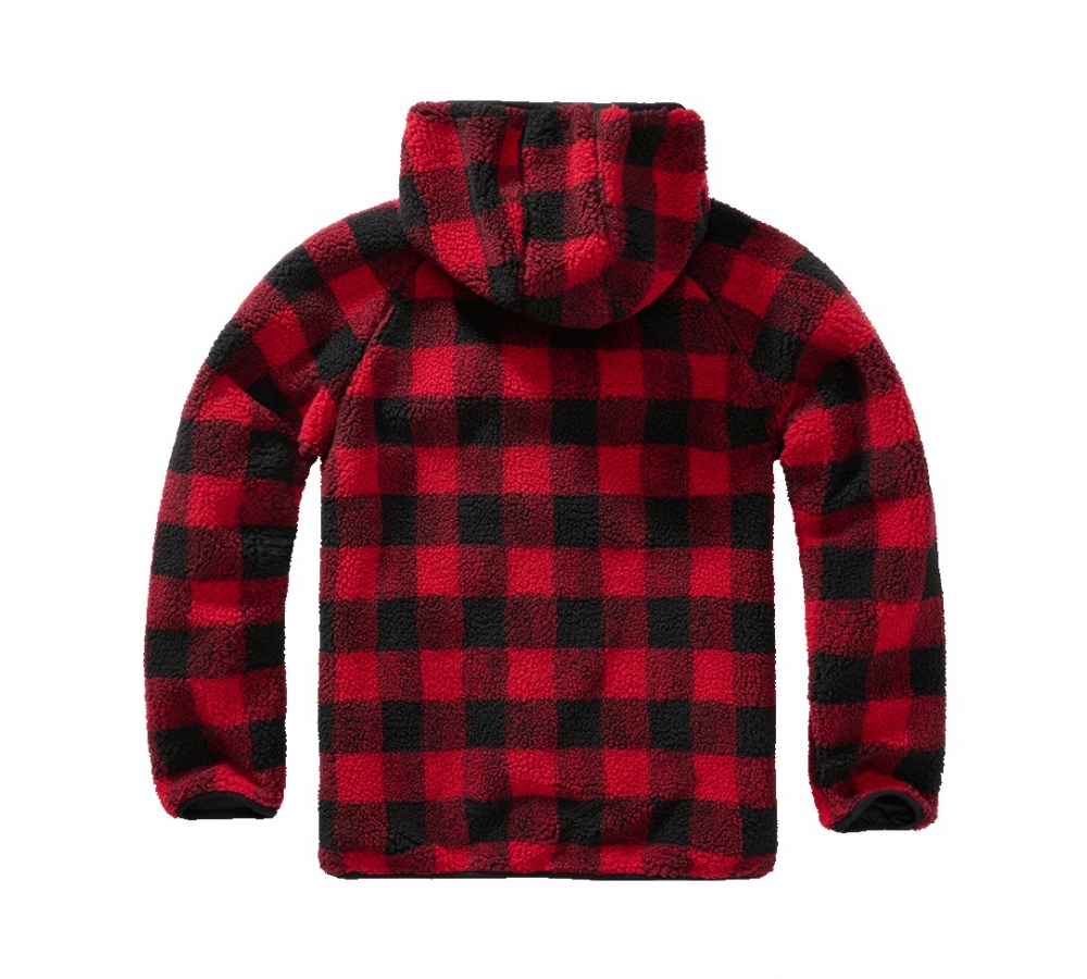 Veste Ouvrier Teddyfleece rouge/noir