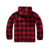 Veste Ouvrier Teddyfleece rouge/noir