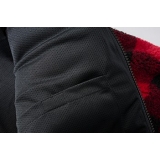 Veste Ouvrier Teddyfleece rouge/noir