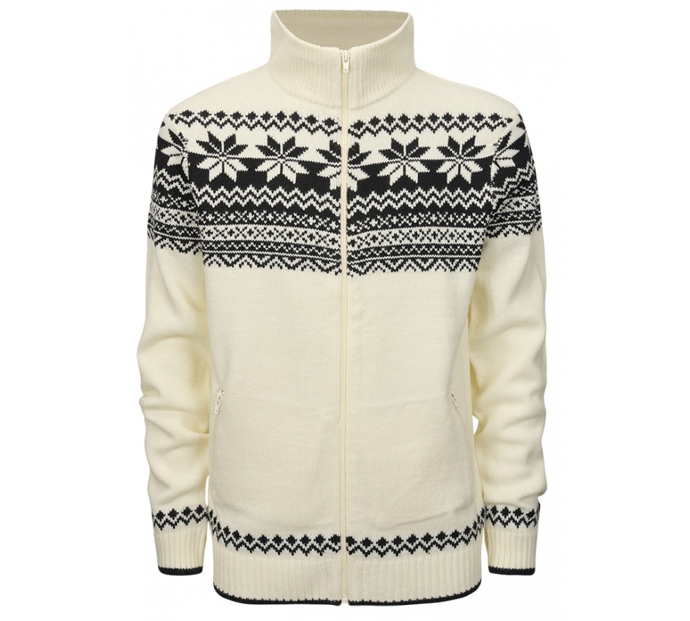 Norwegian Cardigan white