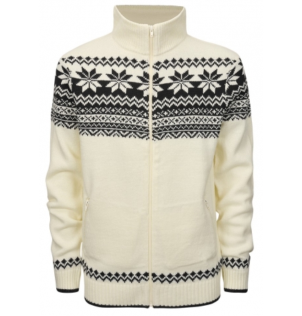 Norwegian Cardigan white