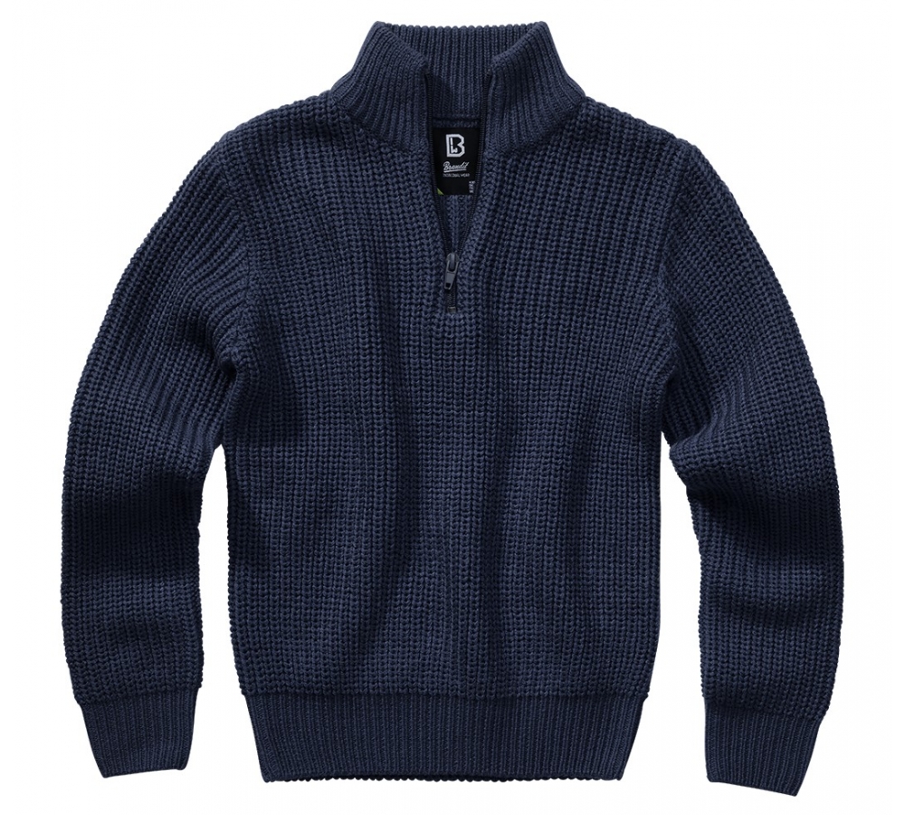 Kids Marine Pullover Troyer navy