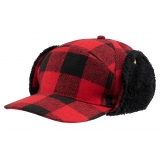 Lumberjack Winter Cap, rot/schwarz, Brandit