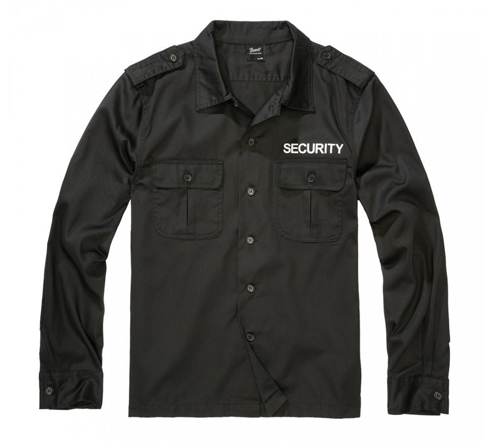 Security US Shirt Long Sleeve black