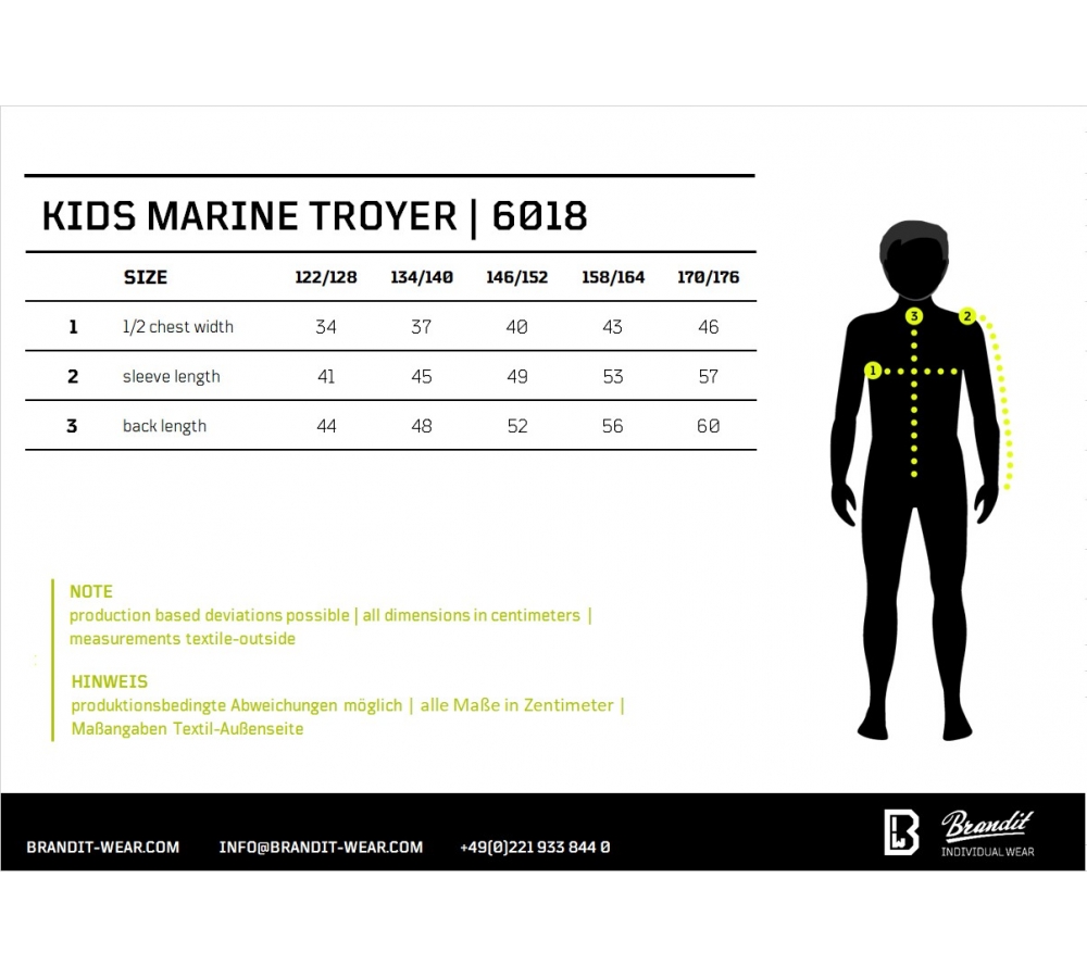 Kids Marine Pullover Troyer navy