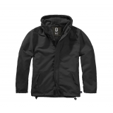 Frontzip Windbreaker schwarz