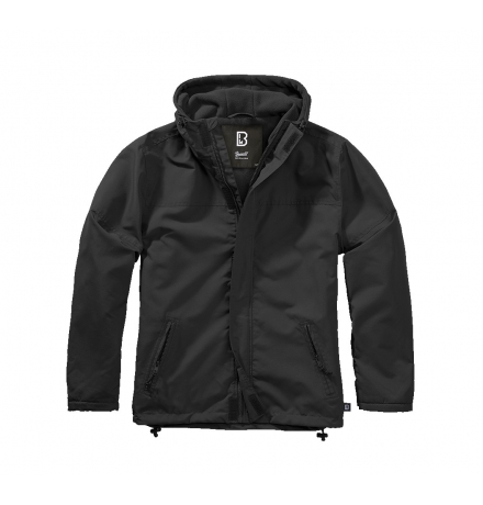 Frontzip Windbreaker schwarz