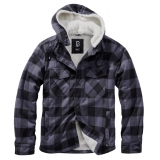 Lumber Jacket Hooded black/grey