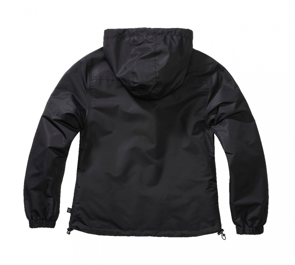 Women Summer Frontzip Windbreaker schwarz
