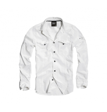 Slim Fit Shirt Long Sleeve white