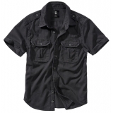 Vintage Shirt Short Sleeve schwarz