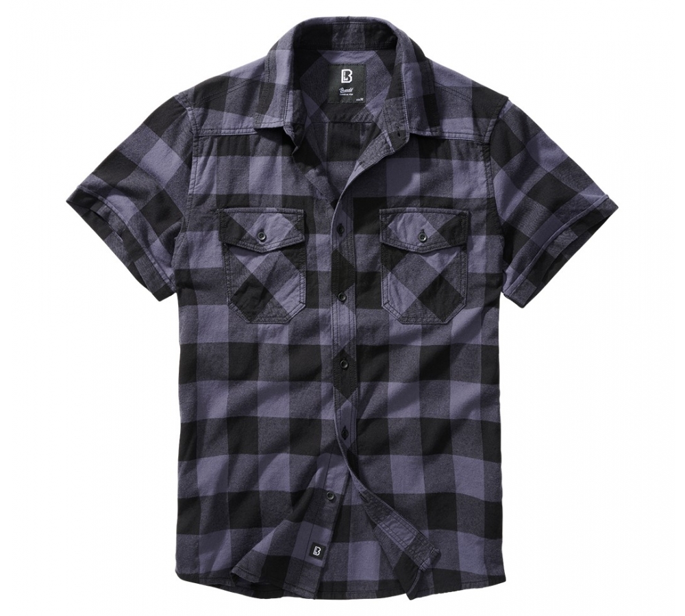 Check Shirt Short Sleeve black/grey