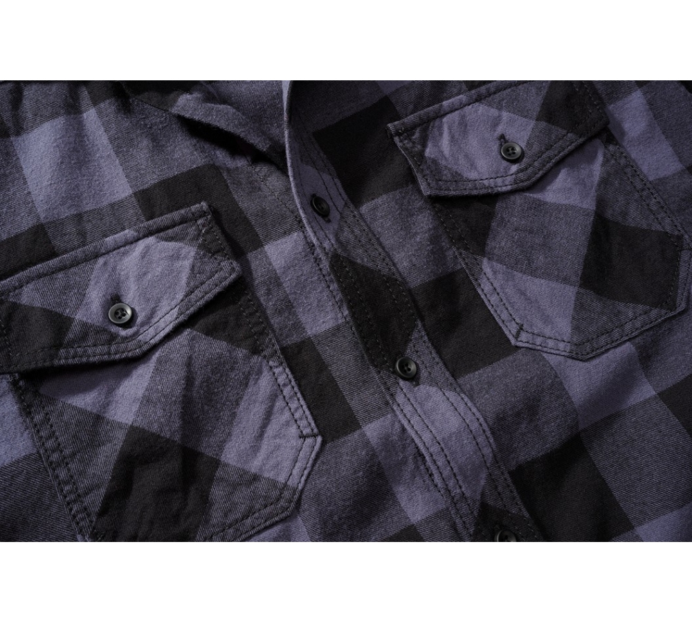 Check Shirt Short Sleeve black/grey