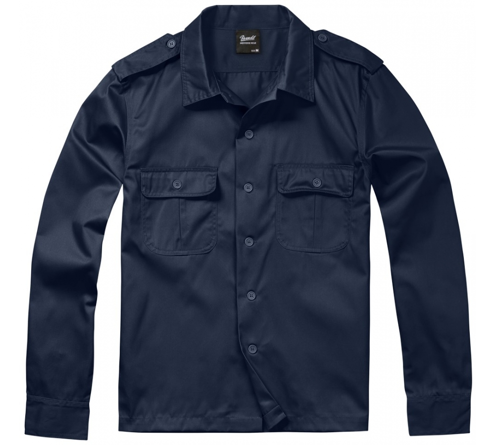US Shirt Long Sleeve navy