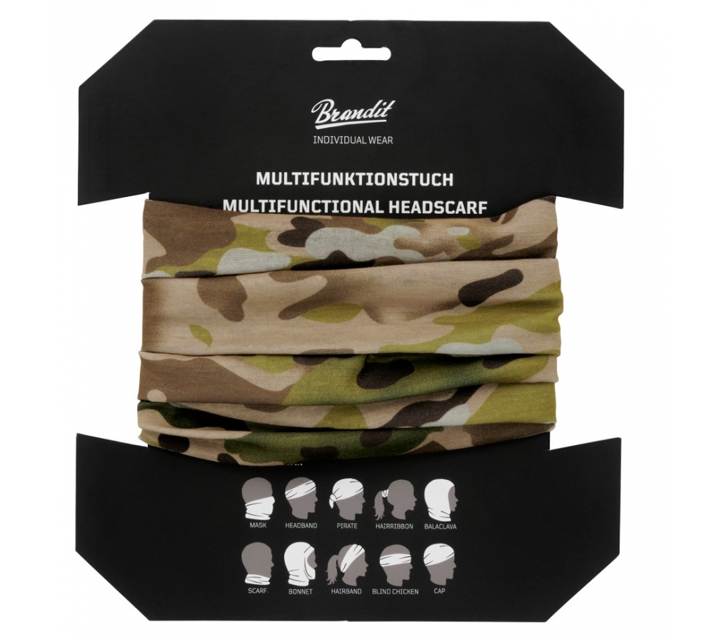 Multifunction Headgear Brandit tactical camo