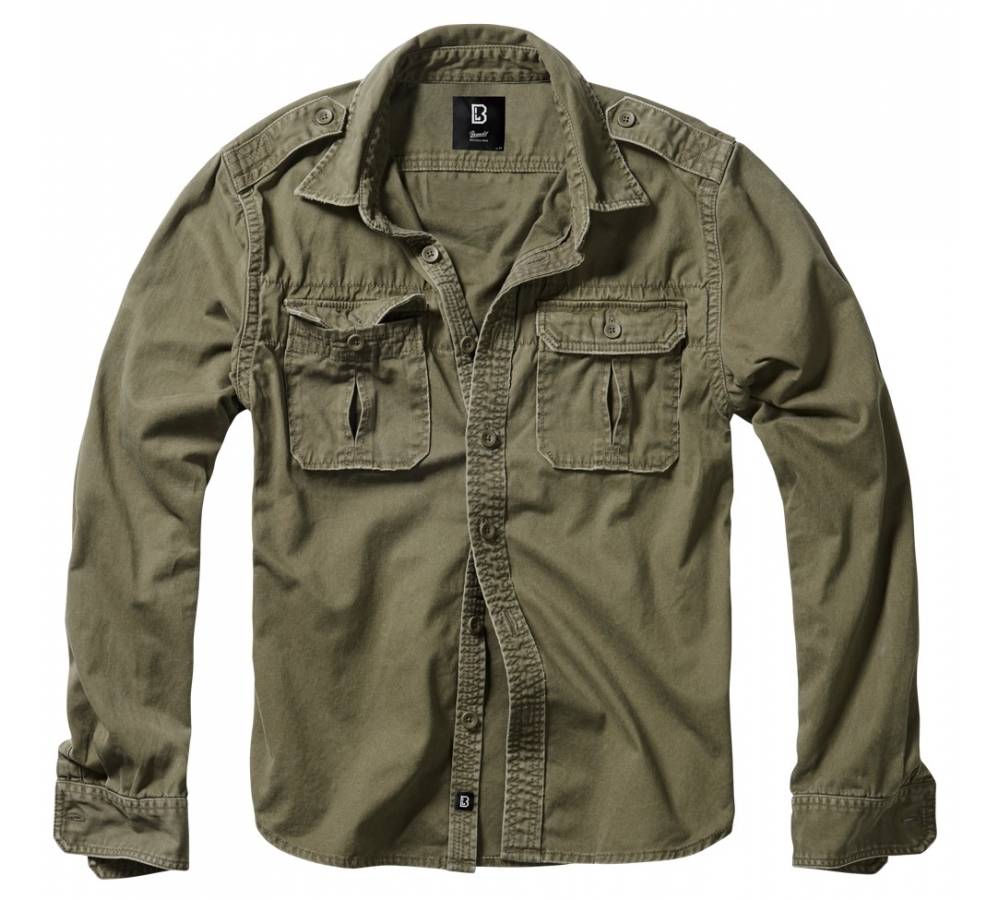 Vintage Shirt Long Sleeve olive