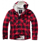 Lumber Jacket Hooded red/black