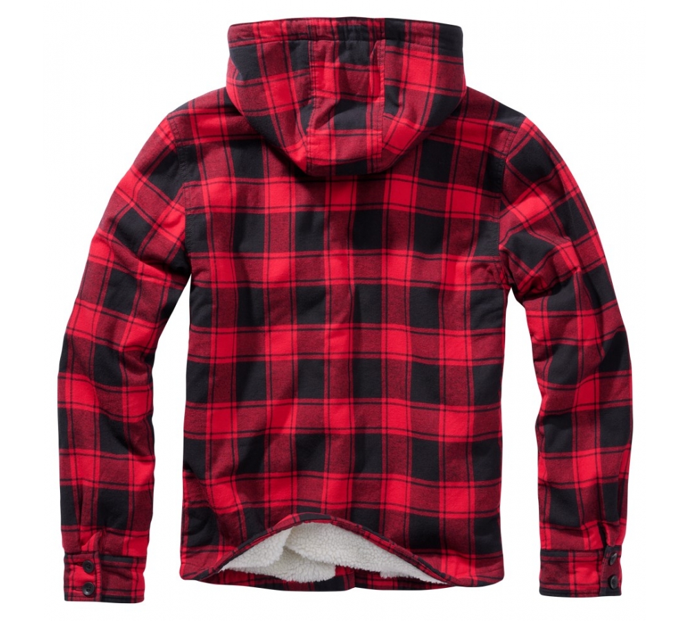 Lumber Jacket Hooded red/black